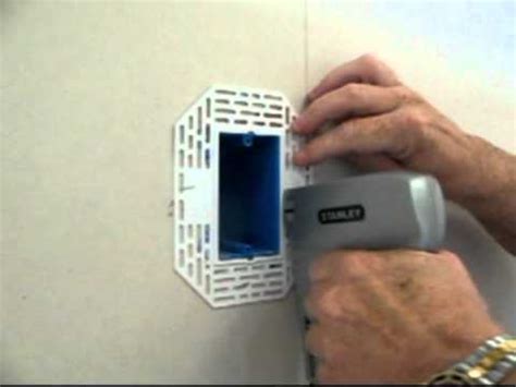 attaching metal gang box to drywall|3 gang drywall mounting instructions.